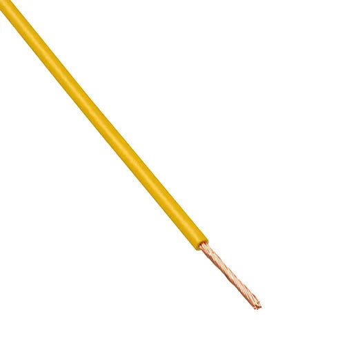 Montagesnoer 70°C 0,75 mm² - 100 meter - geel (SKU 16367)