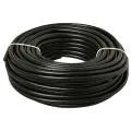 Kleine rollen rond snoer 2x0,75 mm² zwart 20 meter extra detail