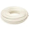 Kleine rollen rond snoer 2x0,75 mm² wit 20 meter extra detail