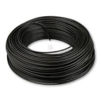 Black Donné VD draad 1,5 mm² electrical wire coiled, 100-meter length, suitable for electrical installations.