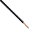 Black Donné VD draad 1.5 mm² electrical wire coil, 100 meters length, flexible and suitable for electrical installations.
