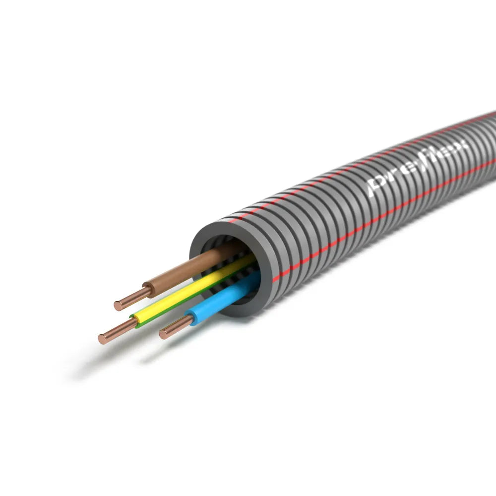 Flexpijp 5/8 + VD 3x2.5mm² 16mm - 100 meter