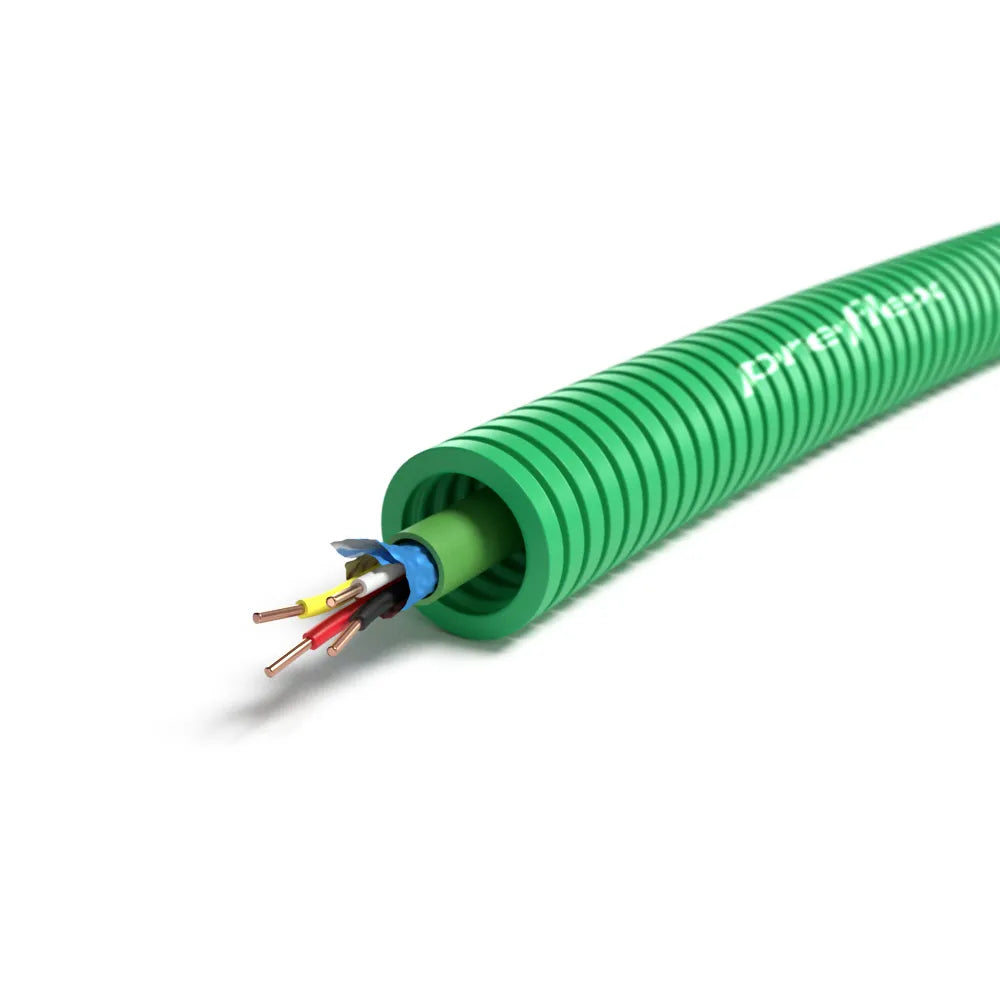 Flexpijp 5/8 + KNX netbus EIB 2x2x0.8 16mm - 100 meter