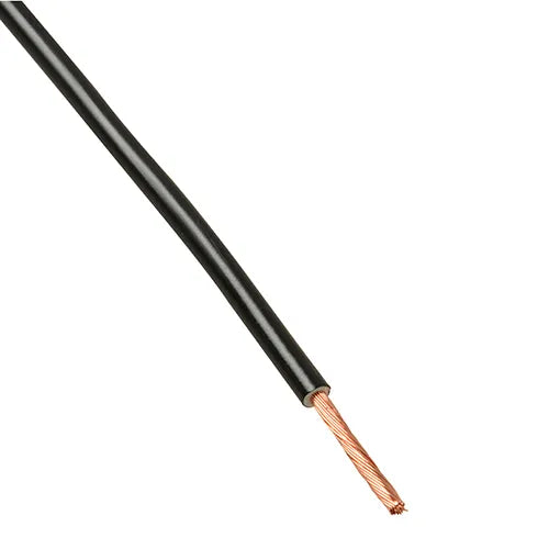 Montagesnoer H07V2-K 90°C 2,5mm² zwart 100 meter ring