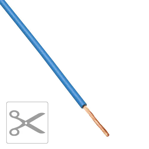 Montagesnoer H07V-K 2,5mm² blauw Kniplengte per meter