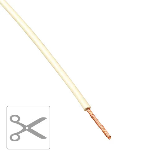 Montagesnoer H07V-K 2,5mm² wit Kniplengte per meter