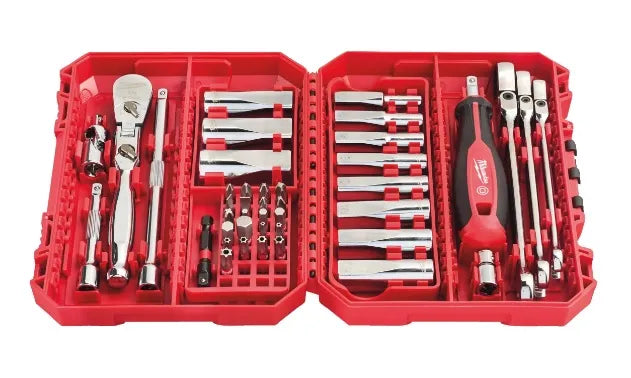 Doppenset 1/4 inch 42-delig FOUR FLAT Milwaukee PACKOUT