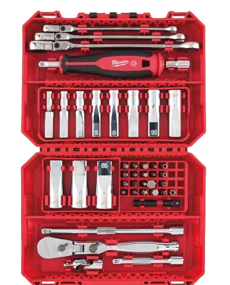 Doppenset 1/4 inch 42-delig FOUR FLAT Milwaukee PACKOUT