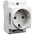 DIN-rail wandcontactdoos met randaarde voor groepenkast 16A 250V