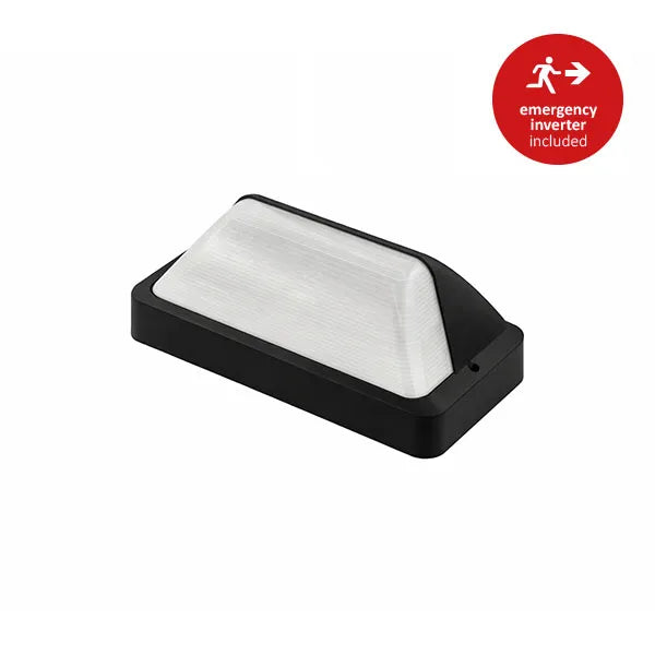 Interlight Next Entry portiekarmatuur met noodverlichting model 2 zwart