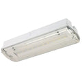 OFX LED noodverlichting opbouw 1.1W met 4 pictogramstickers voor nood en continu gebruik, zichtbaar in de afbeelding