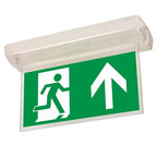 OFX vluchtwegaanduiding pictogram with kap, clear fire escape sign for emergency exit guidance