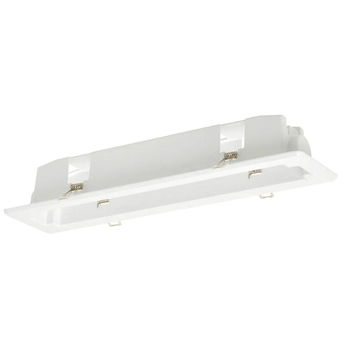 OFX inbouwframe voor noodverlichting 27539, geschikt voor installaties, with visible metal frame and mounting brackets.