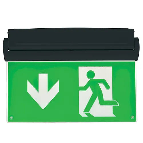 OFX LED emergency lighting for wall and ceiling, continuous 3-hour emergency lighting, compact and reliable safety device