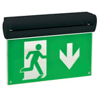 OFX LED emergency lighting fixture for wall and ceiling, continuous 3-hour backup power, ideal for safety and emergency use