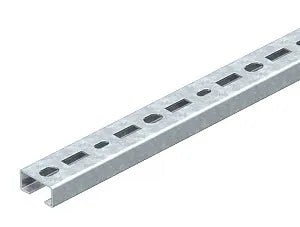Montagerail 30x15 mm geperforeerd 2 meter OBO Flamcorail