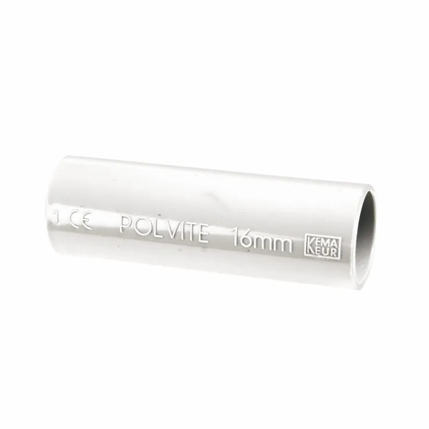 Pipelife Polvite PVC sok wit RAL9010 16 mm