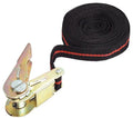Spanband met ratel 5 meter - Zwart