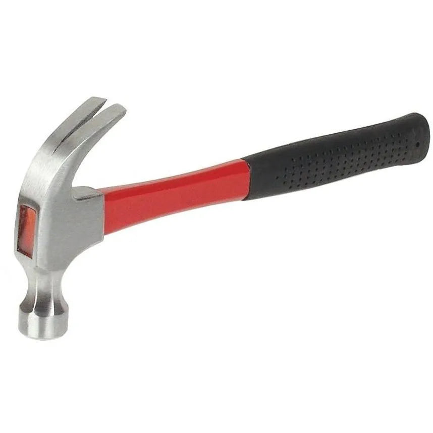 Klauwhamer met fiber steel rood zwart