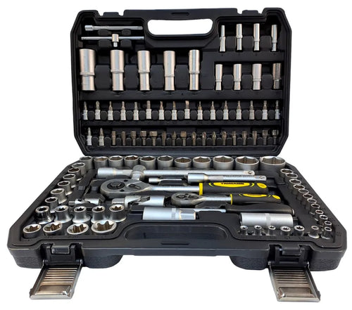 Dopsleutelset 108-delig in koffer 1/4 en 1/2 inch
