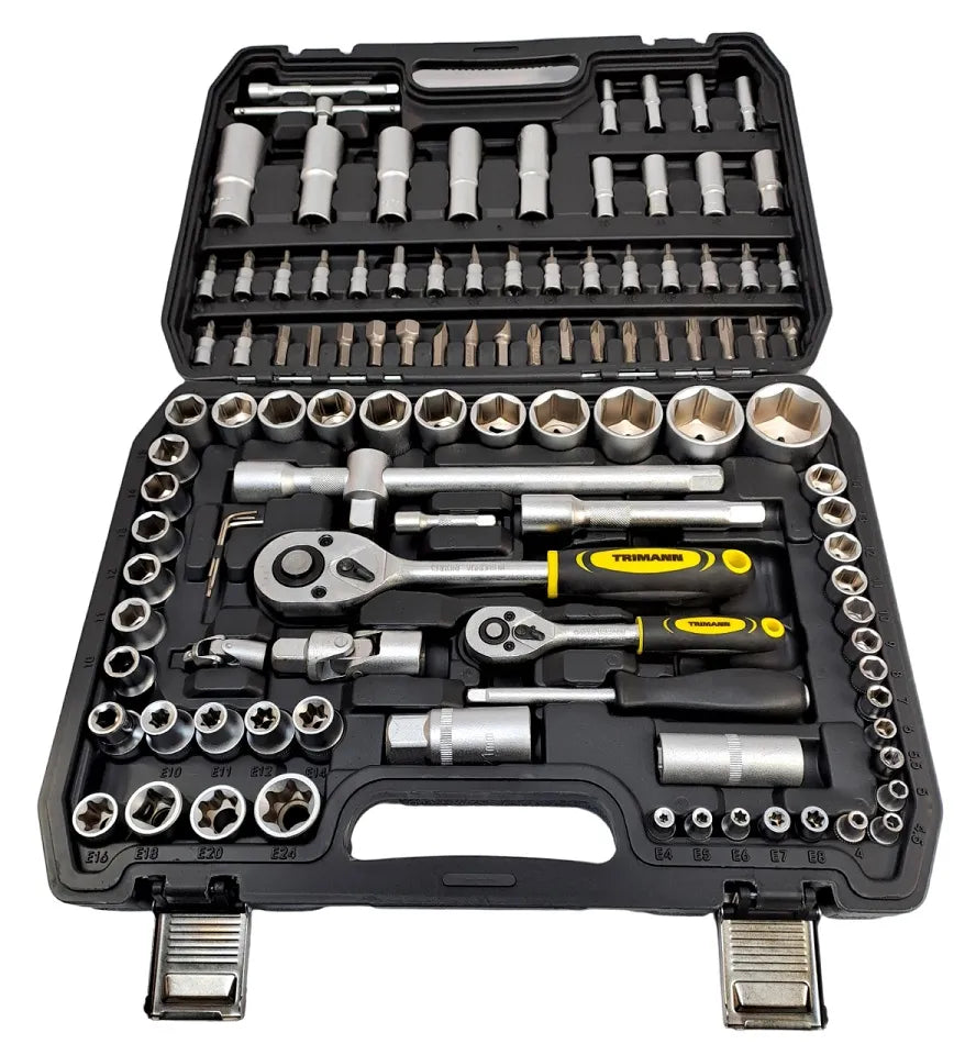 Dopsleutelset 108-delig in koffer 1/4 en 1/2 inch