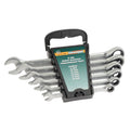Ringratelsleutelset 6-delig 8-19 mm met 45-tands ringratel