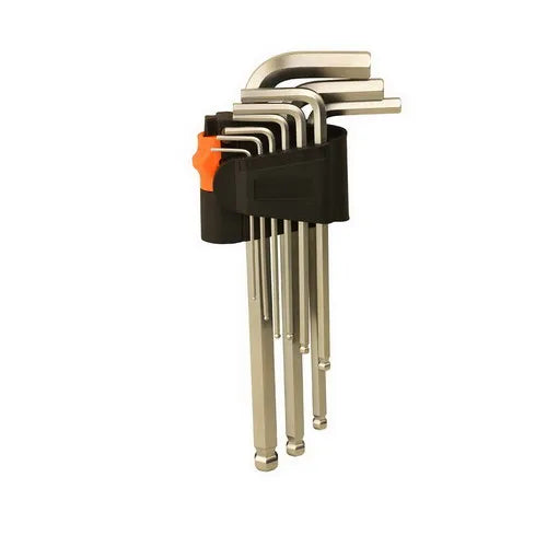 MVC Tools inbussleutelset 9-delig medium rood
