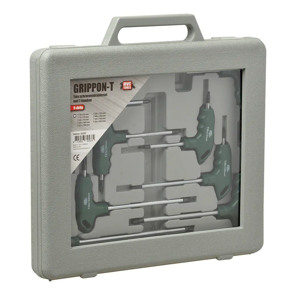 MVC Tools T-greep TORX sleutelset 9-delig