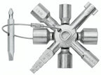 Multifunctionele sleutel TwinKey 8-delig metaal