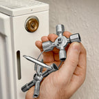 Multifunctionele sleutel TwinKey 8-delig metaal