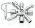 Multifunctionele sleutel TwinKey 8-delig metaal