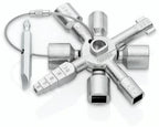 Multifunctionele sleutel TwinKey 8-delig metaal
