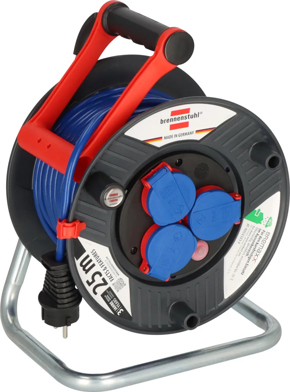 Brennenstuhl Garant kabelhaspel 25 meter IP44 3x1,5 mm² AT-N05V3V3-F