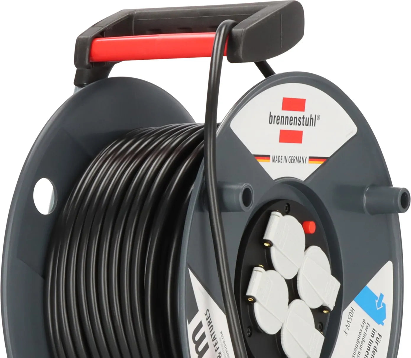 Brennenstuhl Garant E kabelhaspel 50 meter 4V IP20 3x1,5 mm² H05VV-F