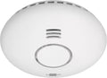 Brennenstuhl WiFi rook- en hittemelder, compact device with sensor for smoke and heat detection, black and white design.