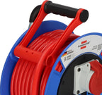 Brennenstuhl krachtstroomkabelhaspel with 25-meter 3-phase 5x1.5 mm² CEE 16A power extension cord on a reel