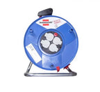 Lege kabelhaspel 4-voudig Garant blauw