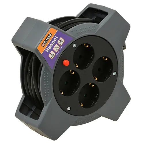 VB Extend kabelhaspel 5 meter 4V 3x1,0 mm² + RA