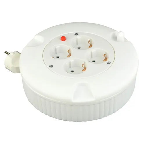 VB tools Mini kabelhaspel dichte box 5 meter 4V + RA IP20 3x1,0 mm²