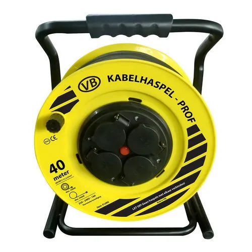 VB tools PROF kabelhaspel 40 meter IP44 3x2,5 mm² H07RN-F
