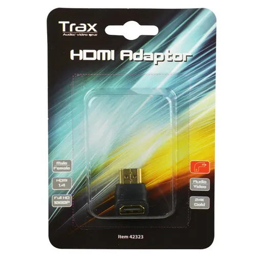 HDMI-adapter male/female down zwart