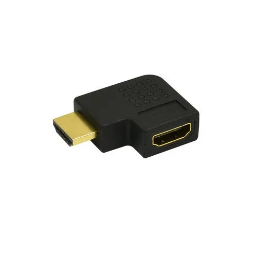 HDMI-adapter male naar female links zwart