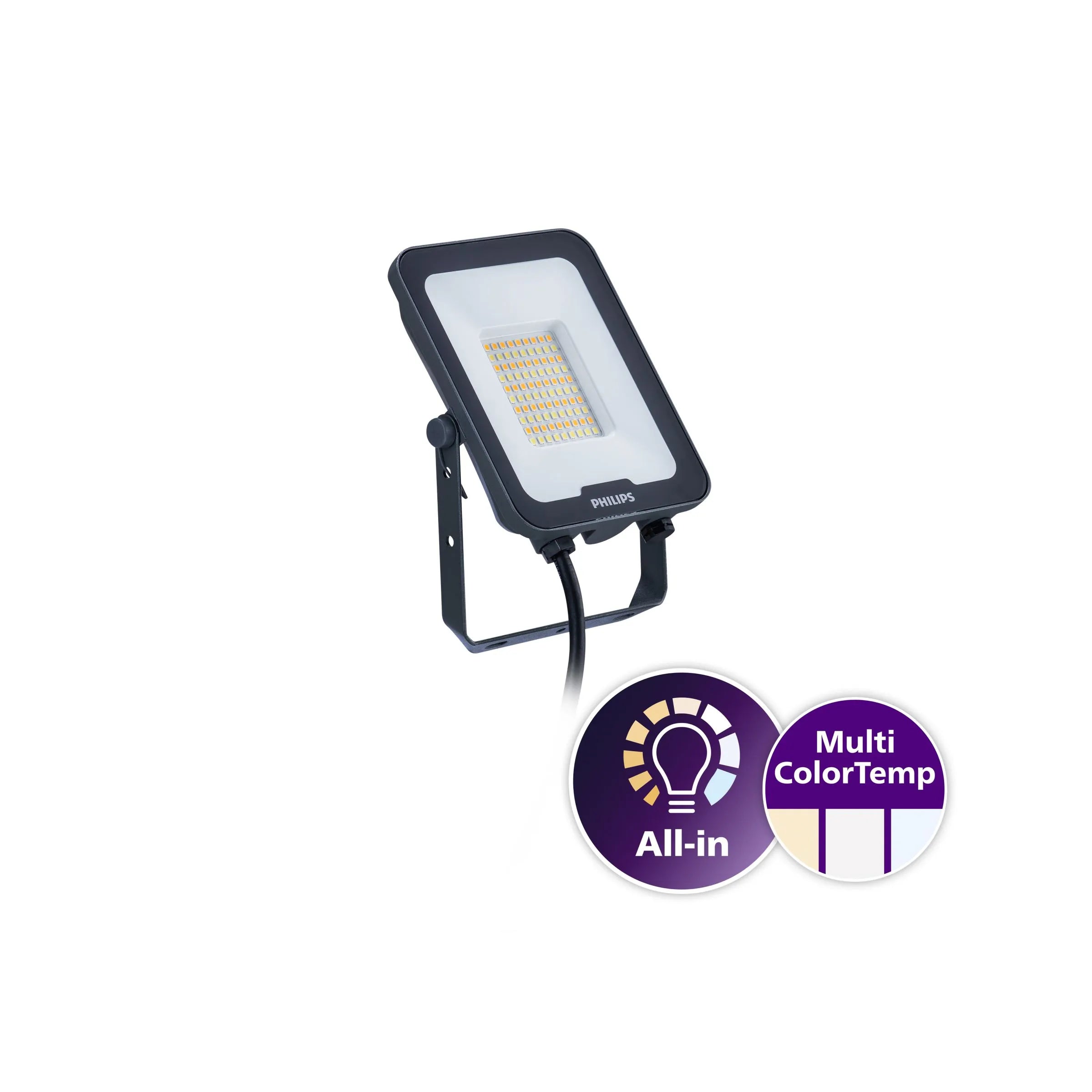 Philips BVP167 mini LED straler 50W colorswitch