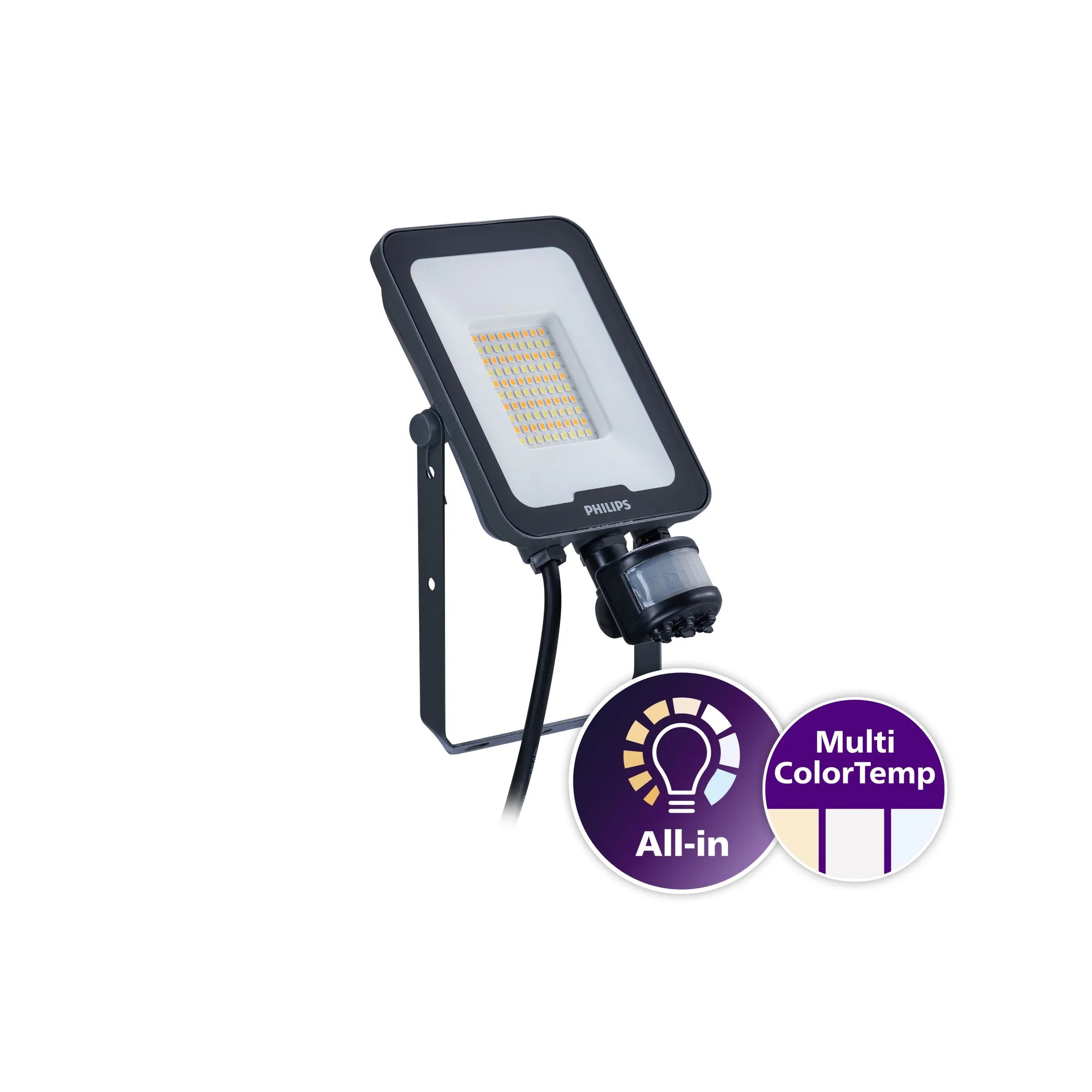 Philips BVP167 mini LED straler met sensor 20W colorswitch