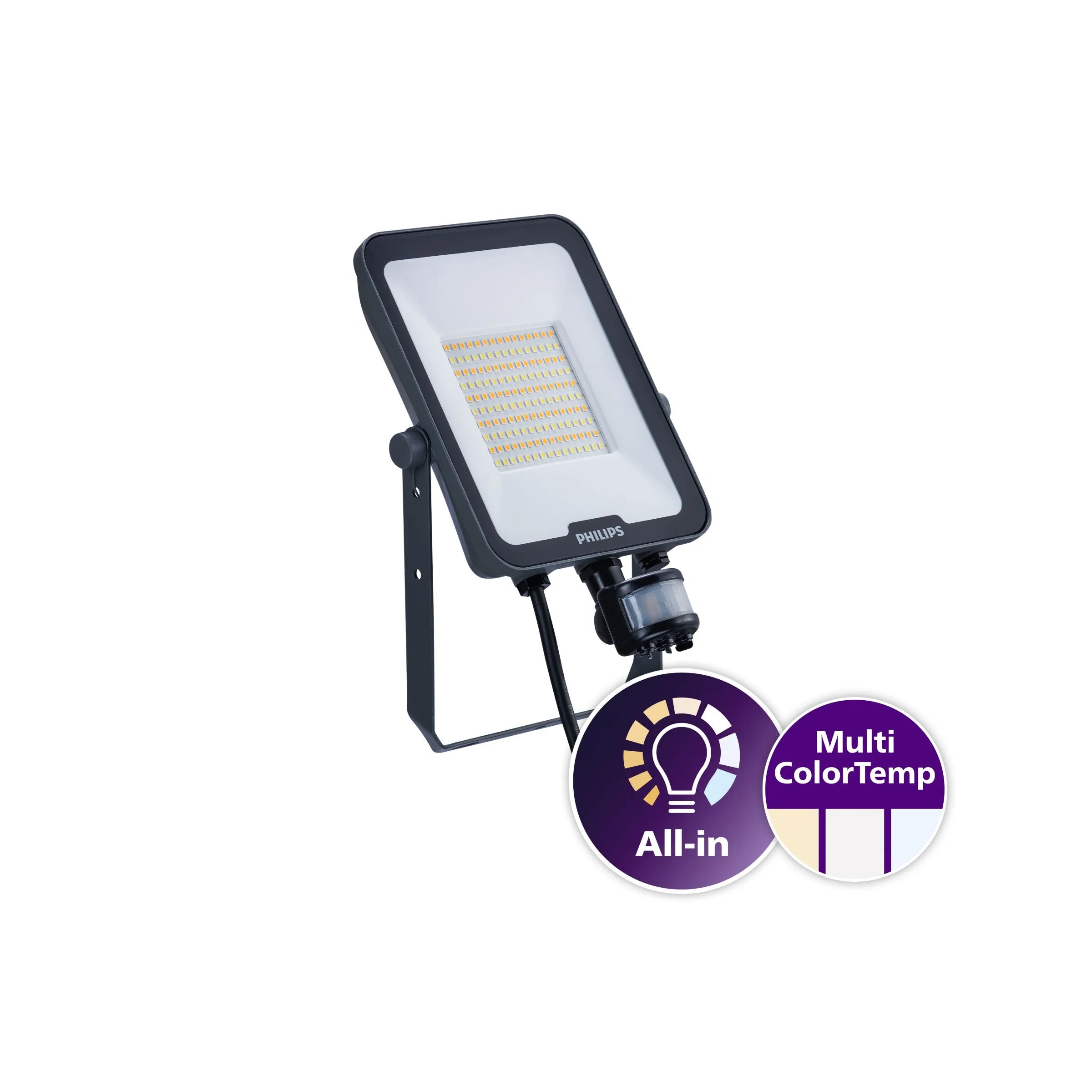 Philips BVP167 mini LED straler met sensor 50W colorswitch