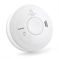 EI Electronics 230V lithium Rookmelder EI3016 smoke detector with 10-year battery life, mounted on ceiling, close-up view