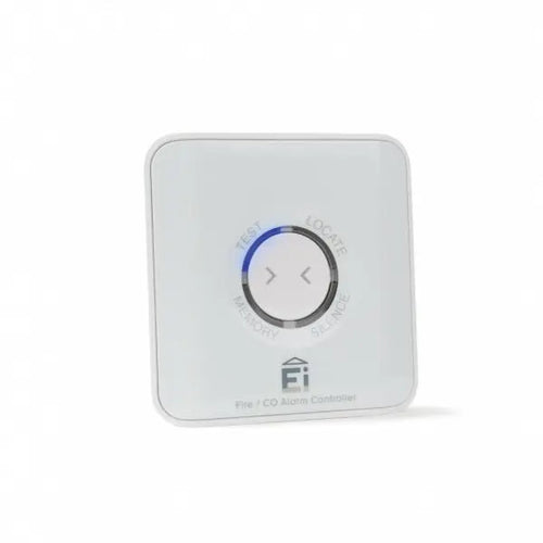 Wireless control unit EI Electronics EI450 bedienpaneel locator, compact control panel with display buttons and indicator lights.