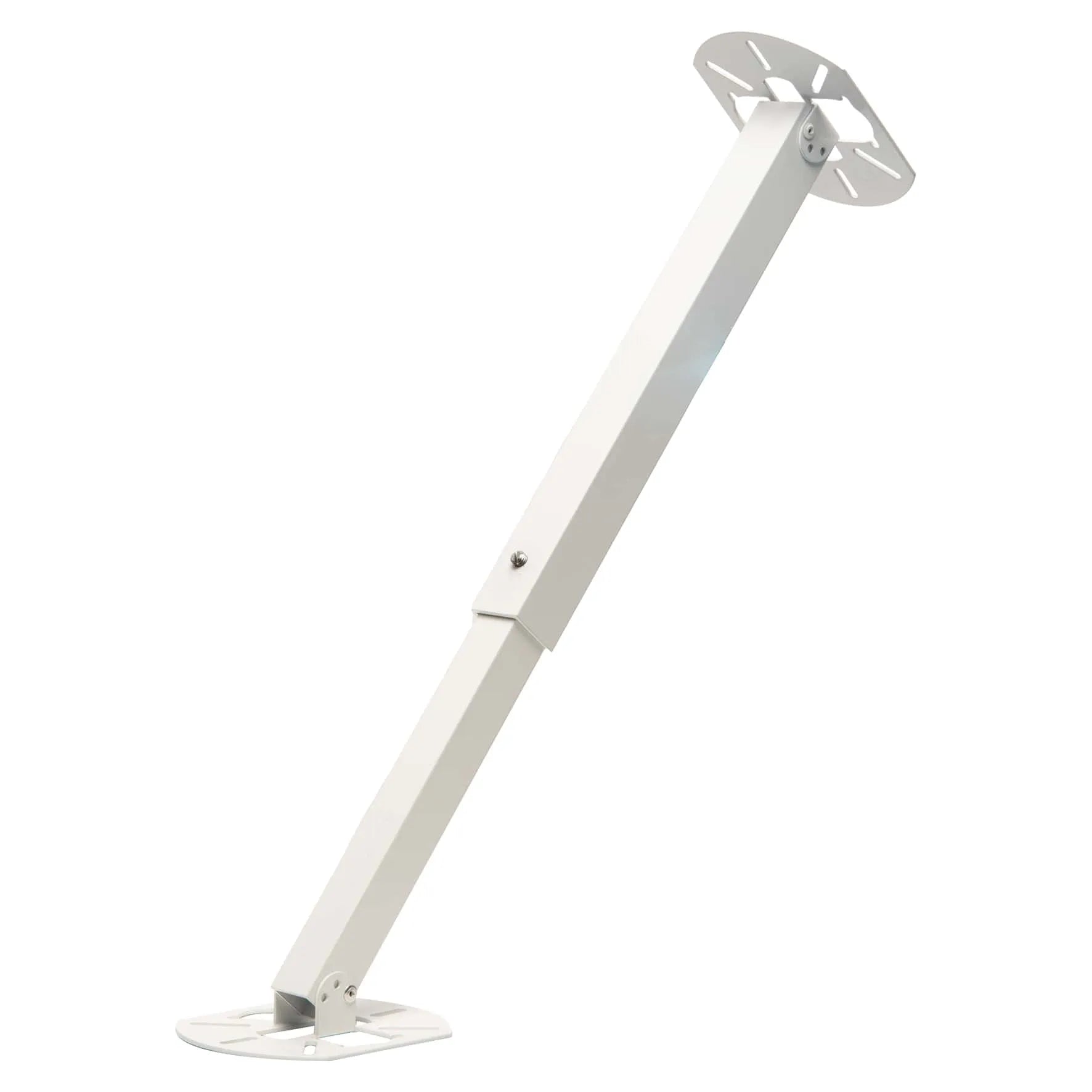 Adjustable universal smoke detector pendulum by JMV, showing a close-up of the black and silver metal component.