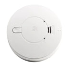 Optische rookmelder EI Electronics Ei146e met 230V voeding en 9V back-up, visueel overzicht van de rookmelder voor veiligheid.