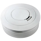 RF rookmelder EI Electronics Ei600 with 10-year lithium battery and AudioLINK technology, showing the smoke detector with mounting bracket